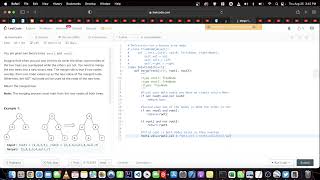 LC 617 Merge Two Binary Trees