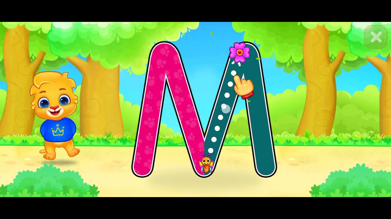 Learn Alphabet A to Z with Words-tracing words 