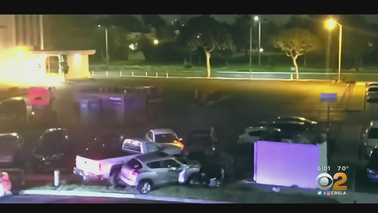 Newport Beach Police Pursuit Ends In Crash - YouTube