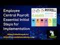 Employee Central Payroll: Essential Initial Steps for Implementation
