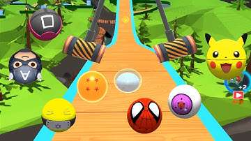 Sky Rolling Balls - SpeedRun Gameplay Level 551-600