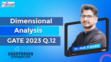 GATE 2023 Q.12 Dimensional Analysis