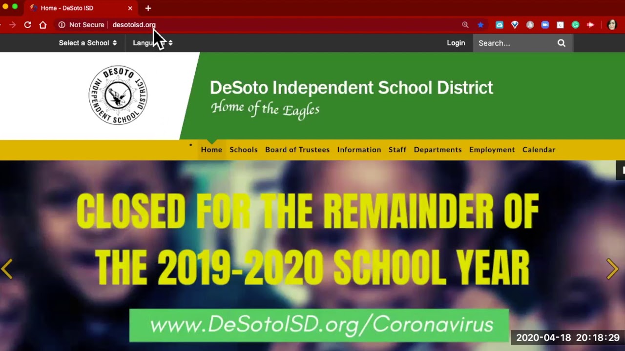DeSoto ISD Anytime, Anywhere Learning - ¿Necesita este página web en  español?