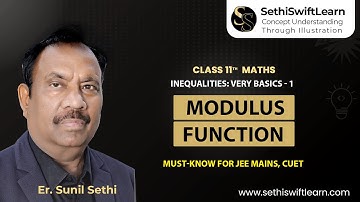 Class 11 Maths – Inequalities: Very Basics - 1 | Modulus Function  | CBSE | JEE