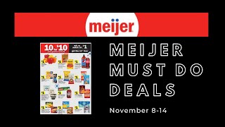 *WOW* Meijer MUST DO Deals for 11/8-11/14 | FREEBIES & MONEYMAKERS