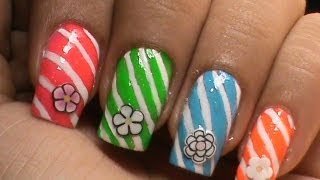 nail easy designs nails polish candy cane flowers styles diy candies