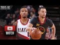 Damian Lillard vs Stephen Curry PG DUEL Highlights (2016.02.19) Blazers vs Warriors - MUST Watch!