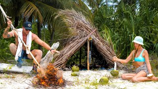 3 días de SUPERVIVENCIA (Sin Comida, Sin Agua, Sin Refugio) en una ISLA con mi Novia