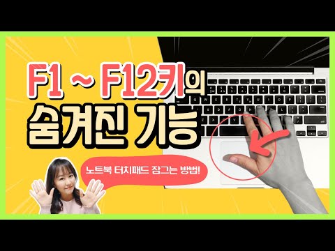 컴퓨터왕기초) F1 ~ F12키에 숨겨진 기능이 정말 많아요! 꼭! 알아두세요~ (+노트북 터치패드 잠그는 방법)