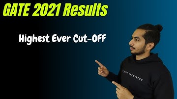 GATE 2021 Results I Highest Ever Cut-Off I