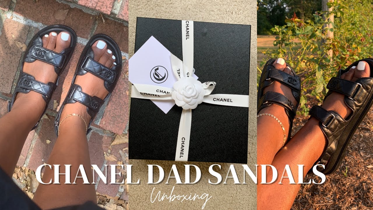 CHANEL DAD SANDAL UNBOXING size 41.5 
