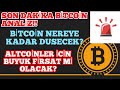 SON DAKIKA BITCOIN VE ALTCOIN PIYASA ANALIZI BTC DUSMEYE DEVAM EDECEK MI ALTCOINLER ICIN FIRSAT MI?