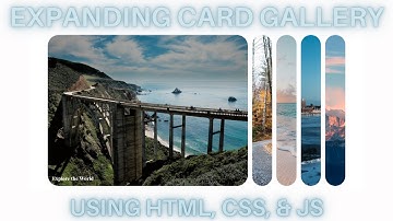 Expanding Cards Gallery only using HTML, CSS, & Javascript