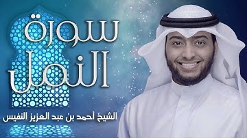 4K - سورة النمل مكتوبة وكاملة بالترتيل العراقي الآسر للشيخ أحمد بن عبدالعزيز النفيس