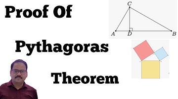 Proof of Pythagoras theorem by similar triangle