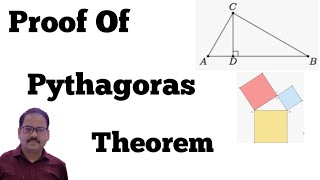 Proof of Pythagoras theorem by similar triangle