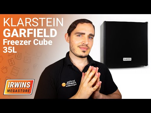 Small 35 Litre black counter freezer | Klarstein Garfield Freezer Cube 35L Black | ME10029334