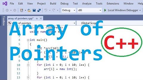 array of pointers C/C++