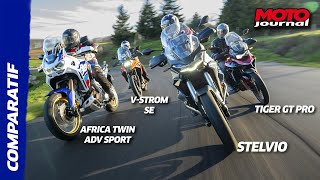 COMPARO#12  Moto Guzzi Stelvio, Suzuki VStrom 1050, Honda Africa Twin Adv Sport, Triumph Tiger 900