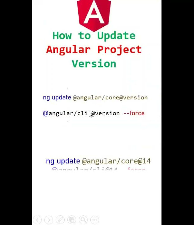 how to update angular project version | angular project version update ...