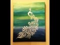 Speed Painting - Multicolour Abstract Peacock Painting