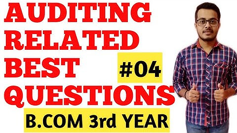 Auditing Related Important Questions, Audit MCQ, अंकेक्षण के प्रश्न, UPPCL Account Clerk, Bcom  #04