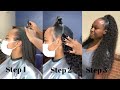 HOW TO: HALF UP HALF DOWN QUICK WEAVE | STEP BY STEP TUTORIAL