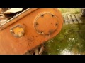 Old soviet tractor snowblower DE-220A - Documentary