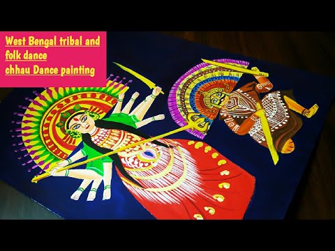 Chhau Dance Painting of West Bengal  Painting Dance paintings Original  paintings