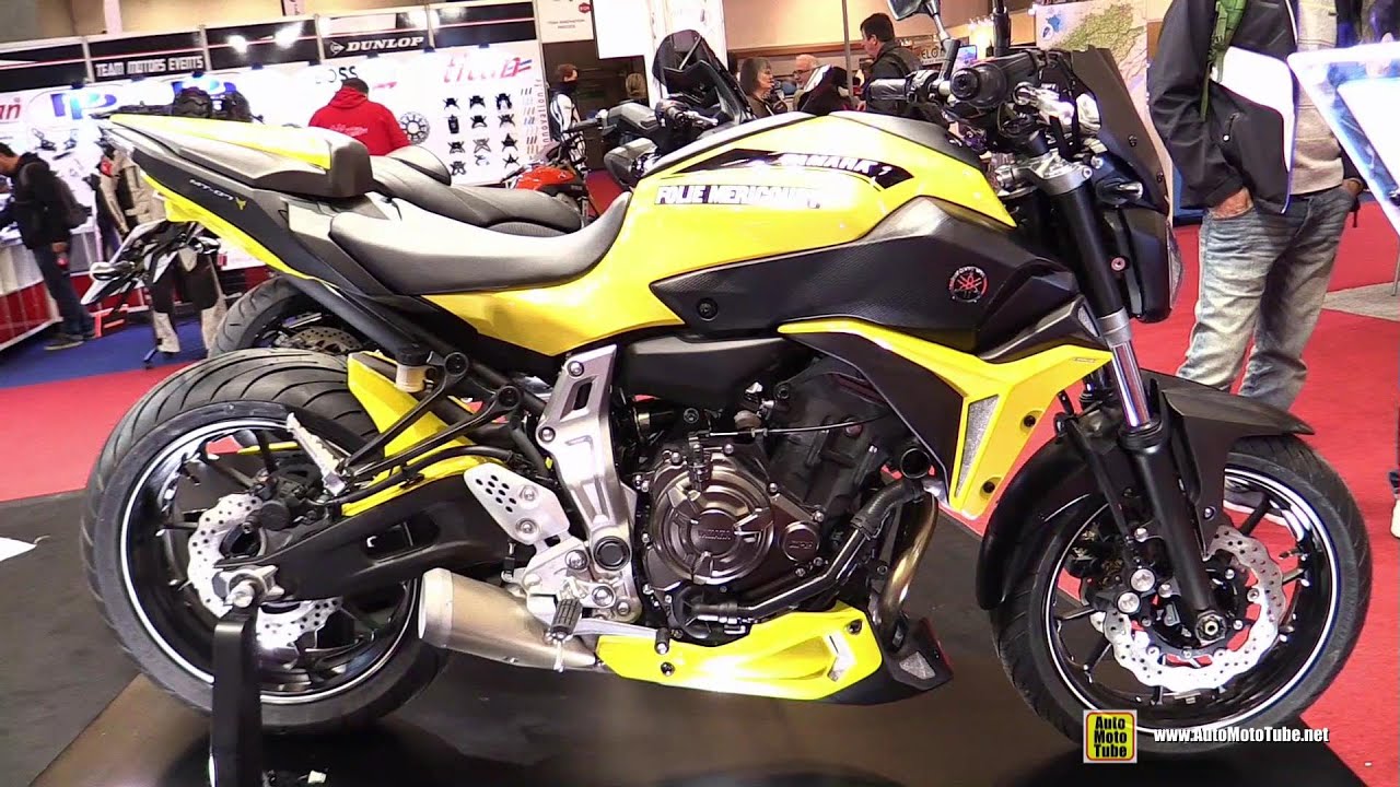 16 Yamaha Mt07 Fz07 Customized By Ermax Walkaround 15 Salon De La Moto Paris Youtube