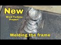 New Wind Generator Project - welding the frame.