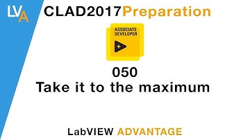 LabVIEW CLAD 050 Take it to the maximum