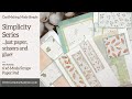 Simplicity Series | Card Making Basics | Pattern Paper 6 x 6 Pack | 10 Cards | Special Announcement!