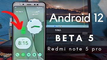 Pixel 5a Android 12 Beta 5 Port Rom For Redmi note 5 pro | New Feature And Widget 🔥🔥