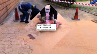 Ejecucion hormigon impreso ALCORCÓN,Madrid