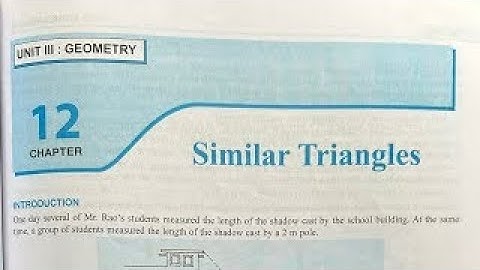 SIMILAR TRIANGLES CLASS 10 ICSE EXERCISE 12 E Q.NO.  1-5