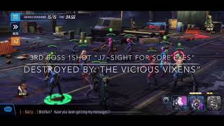 MSF~U7 Difficulty 1 3rd Boss 1Shot “J7-Sight for Sore Eyes”