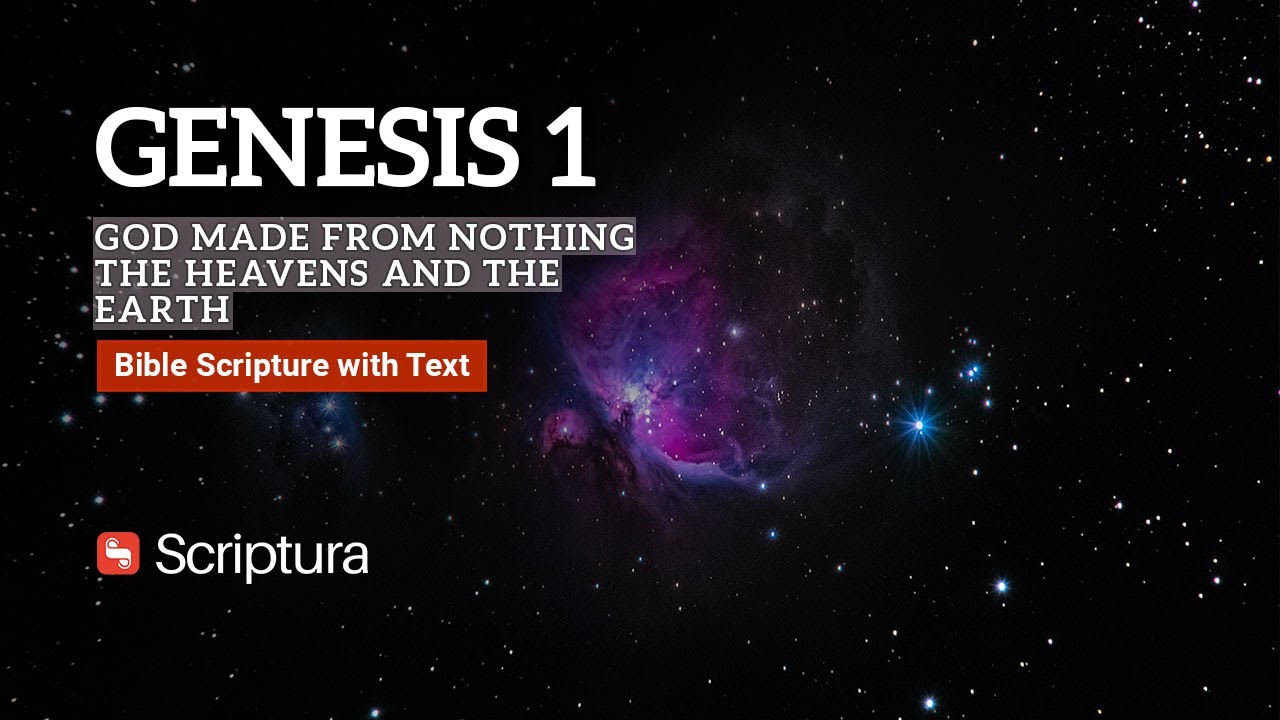 Genesis Chapter 1 - The Creation of the World - YouTube