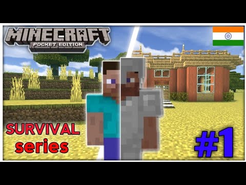 A new journey BEGIN ll Minecraft pe survival series [#1] ll Minecraft ...