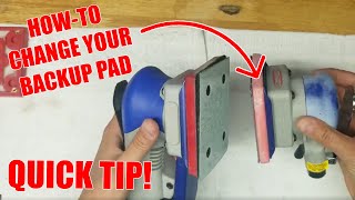 Quick Sander Backup Pad Change