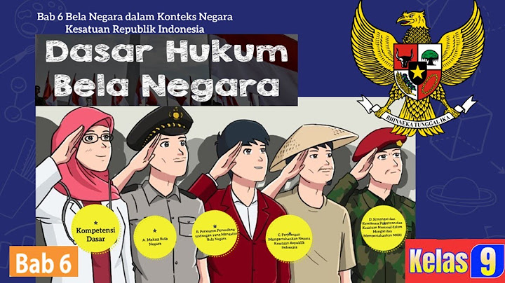 Sebutkan 4 peraturan perundang-undangan yang mengatur bela negara