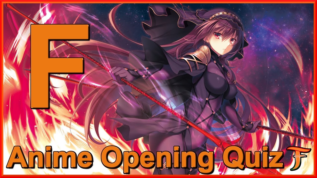 Anime Opening Quiz — F-Letter Edition (20 Openings)