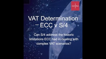 VAT Determination ECC v S/4