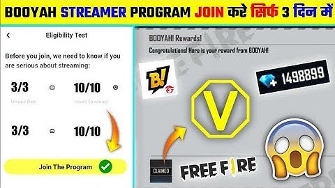 How To Join Booyah Streamer Program  in 3 DAYS [ Guaranteed ]