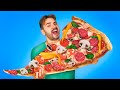 Nós fizemos pizza gigante | 4 Desafios Gigantes de Refeição “Faça Você Mesmo” da HMU