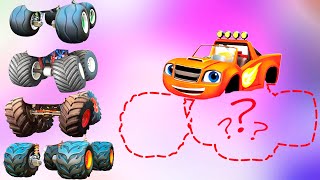 CORRECTLY GUESS THE WHEEL - Blaze and the Monster Truck Machines🧩Tebak gambar roda Truk Blaze!