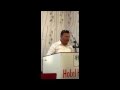 Saroj mainali delivering speech