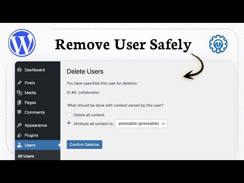 How to delete a user WordPress (Account Management)