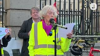 Thumbnail for Lelia Doolan recites Kindness by Naomi Shihab Nye outside Leinster House