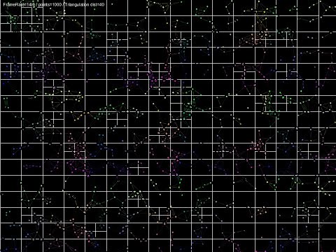 Pseudo-Triangulation using QuadTree search